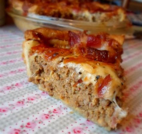 Bacon Cheeseburger Pie From The English Kitchen Recipes Delicious Pies Burger Toppings