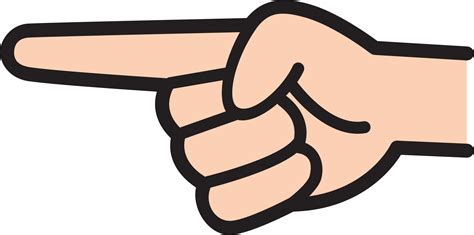 Point Finger Cartoon Finger Pointing Icon Png Transparent Png Images