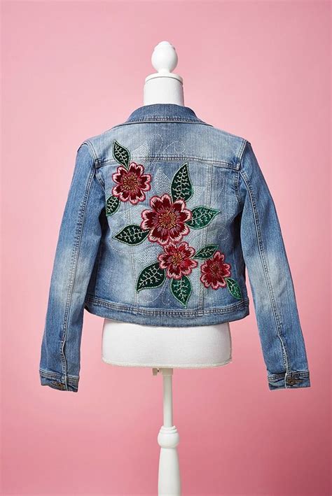 upcycle your denim jacket with the help of corinne bradd in issue 20 using a simple template
