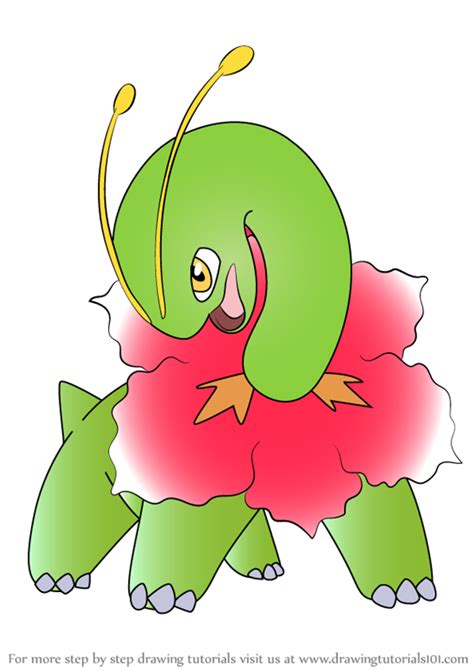 Learn How To Draw Meganium From Pokemon Pokemon Step By Step