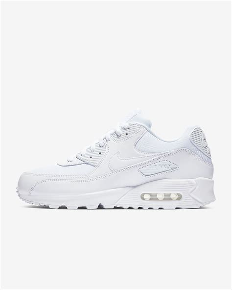 Buy Nike Men White Air Max 90 Essential Leather Sneakers