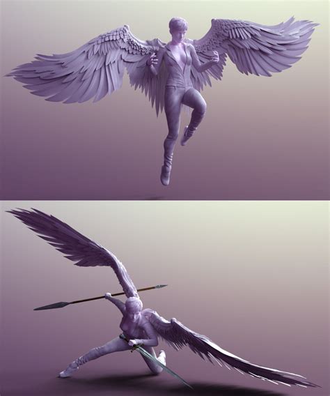 Sacrosanct Poses And Expressions For Genesis And Morningstar Wings D Models And D