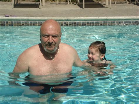 Grandpa And Becca Swimming Chelle Flickr