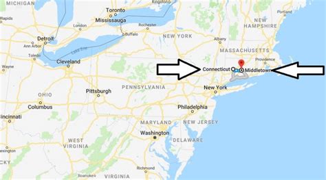 Where Is Middletown Connecticut Ct Located Map What County Is