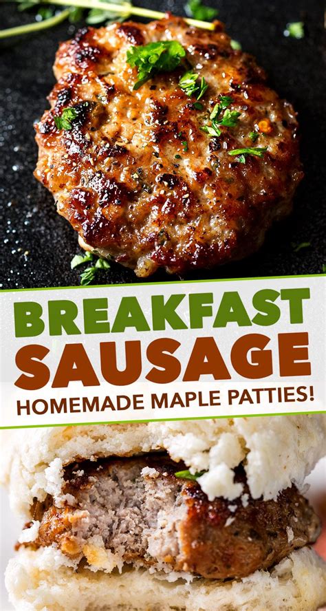 These Maple Breakfast Sausage Patties Are Made With A Combo Of Ground