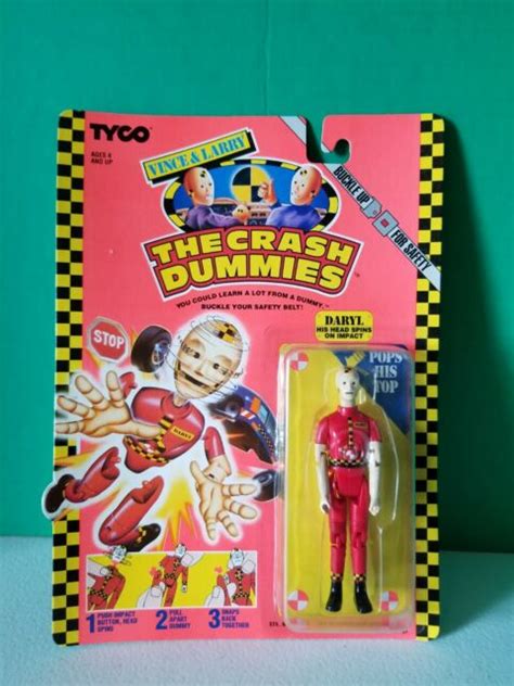 Tyco Crash Test Dummies Daryl Action Figure His Head Spins On