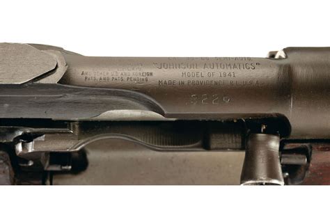 Desirable World War Ii Model 1941 Johnson Semi Automatic Rifle With Bayonet