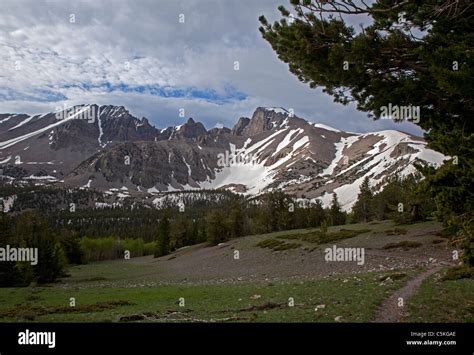 Baker Nevada Wheeler Peak And Rock Glacier In Great Basin National