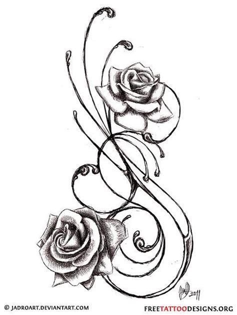 Symbolism of the celtic cross tattoo and meaning of the tattoo variations. Rose Tattoo Drawing Designs | Free download on ClipArtMag