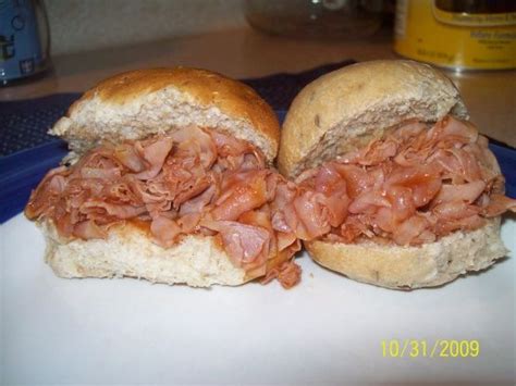 Ham Barbecue Sandwiches Pittsburgh Style Recipe Food Com Recipe