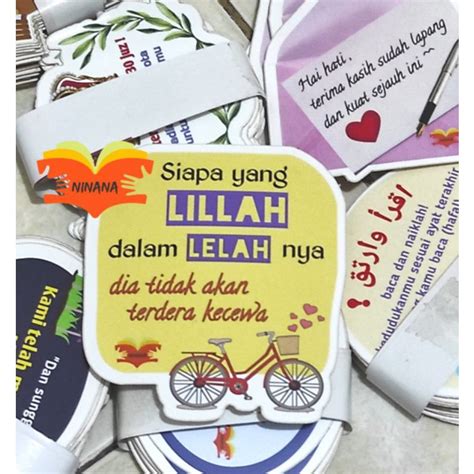 Jual Stiker Quotes Sticker Motivasi Islam Stiker Aesthetic Shopee Indonesia