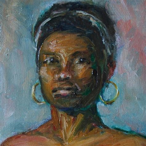 Detail From African Queen Painting By Aline Lotter Fine Art America
