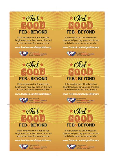 Fgf And Beyond Kindness Cards Action Feel Good Feb