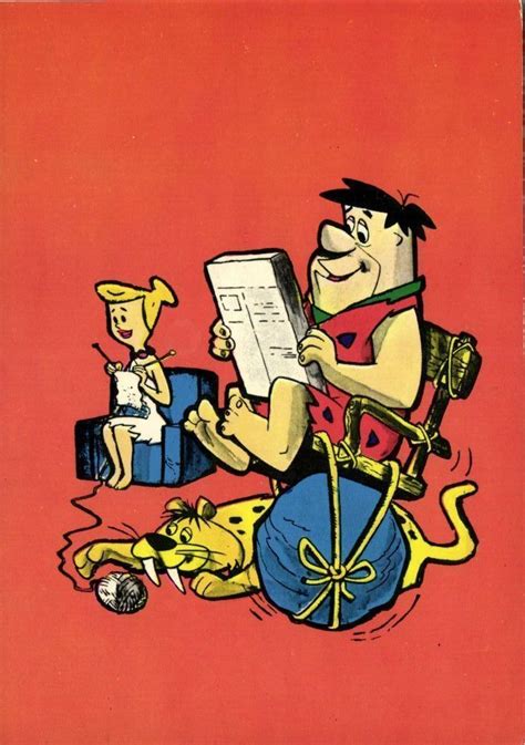American Animated Television Sitcom The Flintstones Fred And Wilma 1963