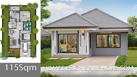 Modern House Design Plan 75x10m With 3beds Home Ideas