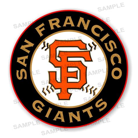 San Francisco Giants Round Precision Cut Decal Sticker