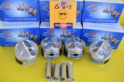 YCP Honda Civic Type R CTR High Compression Pistons NPR Rings 81 5MM B16 B18 EBay