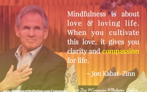 Day 16 Mindfulness Is About Loving Life ~ Jon Kabat Zinn The