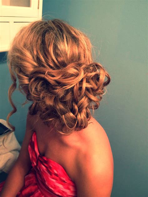 Curly Hair Updo Formal Prom Hair Curly Hair Updo