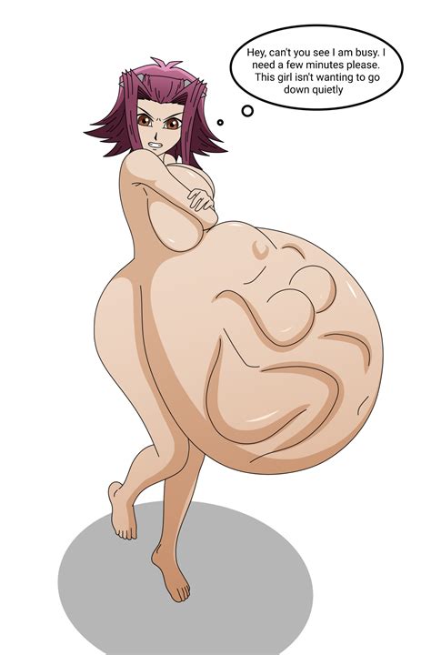 Rule 34 2girls Akiza Izinski Awesometacular Belly Bulge Big Belly Big Breasts Big Butt