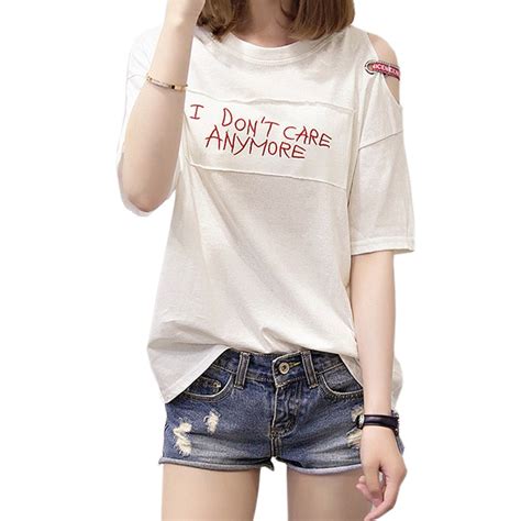 Summer Fashion New Short Sleeved T Shirt Womens Printed Letters