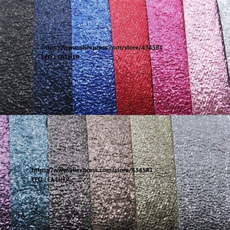 Metallic Synthetic Leather Faux Leather Fabric Crack Grain Pu Leather