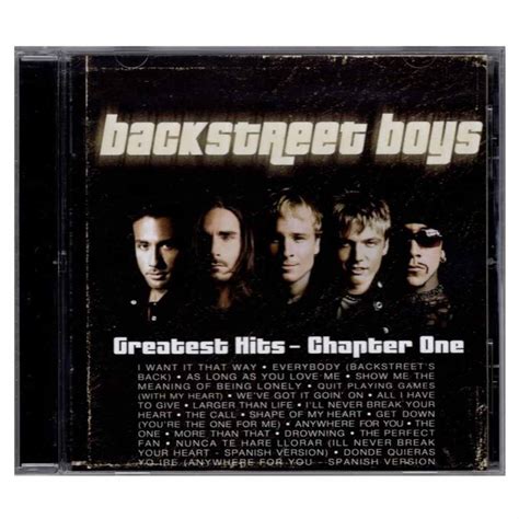 Backstreet Boys The Greatest Hits Chapter One Disco Cd