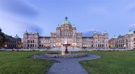Legislative Assembly Of British Columbia In The Capital City During