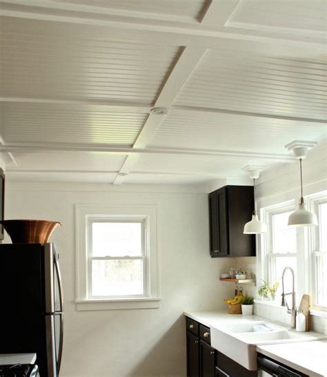 Low Ceiling Basement Shiplap Ceiling Basement Windows Kitchen