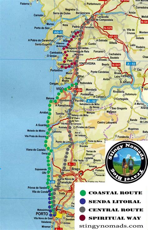 The Portuguese Camino De Santiago A 2023 Guide And Stages Stingy Nomads