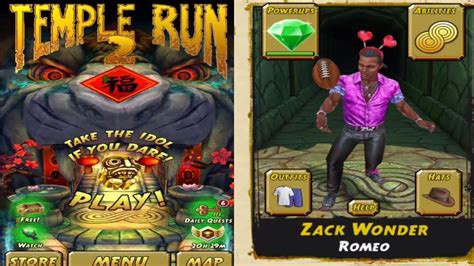 Temple Run Valentine S Day New Update New Romeo Outfit Zack