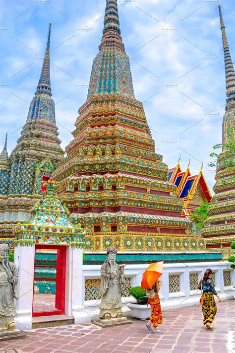 Wat Pho Temple In Bangkok Thailand Featuring Wat Buddha And Bangkok High Quality