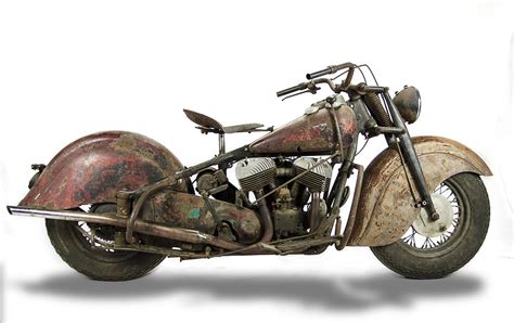 1946 Barn Find Indian Chief 4 Sale Indian Motorcycle Biker Art
