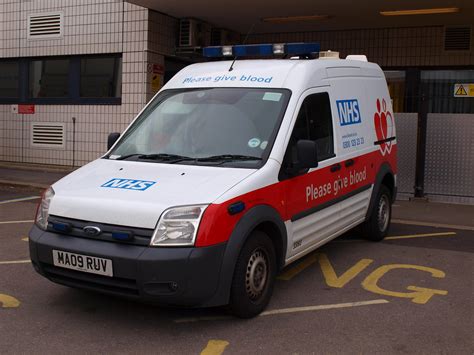 Nhs Blood Service Ford Transit Connect Response Van Ma09 Ruv A
