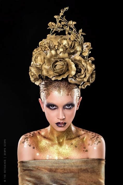 Creative Golden Makeup Golden Goddess Makeup By Olga Malahit