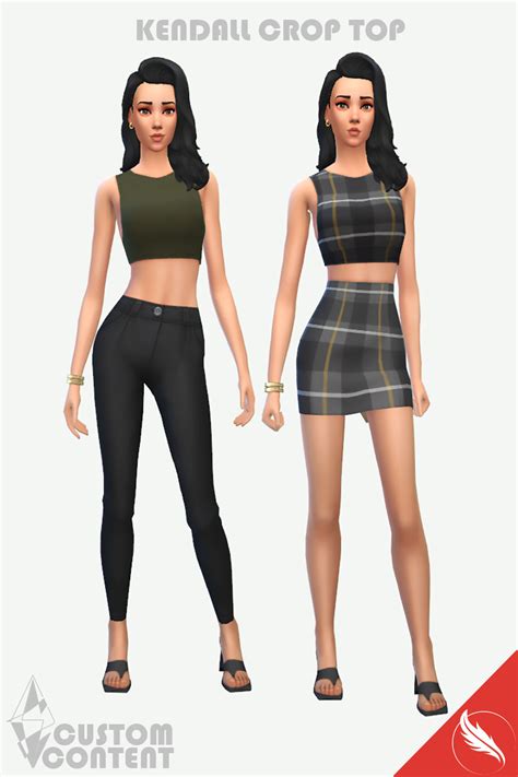 The Sims 4 Crop Top The Sims 4 Custom Content