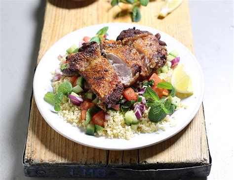 Crispy Middle Eastern Spiced Chicken With Bulgar Wheat Recipe Abel Cole
