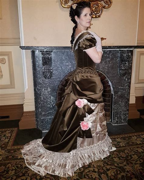 Victorian Fashion Natural Form Era Bustle Dress Victorian Gowns