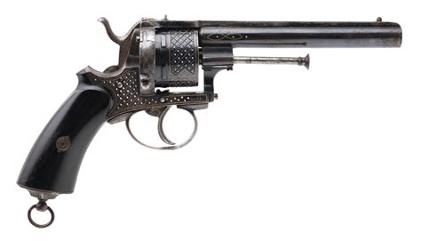 Engraved Lefaucheux Style Revolver 12mm Pinfire Ah8446 Consignment
