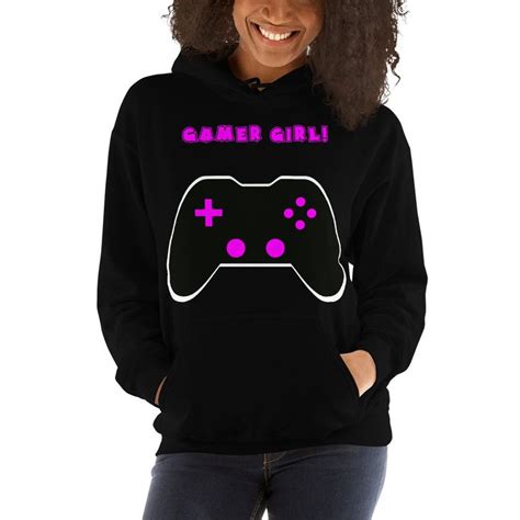 Gamer Girl Unisex Hoodie Leavariox Studios Unisex Hoodies Hoodies