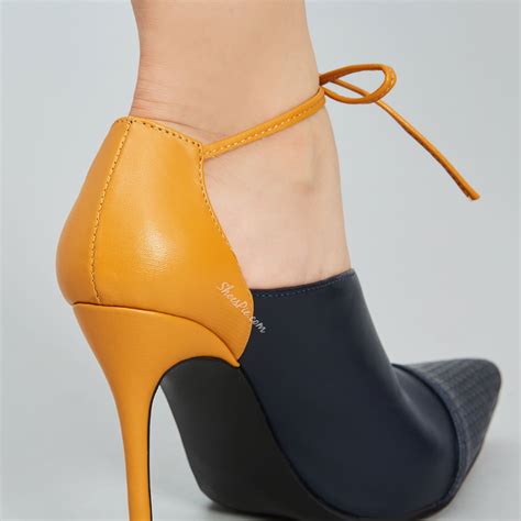 Shoespie Elegant Contrast Color Pointed Toe Stiletto Heel Shoes | Heels ...