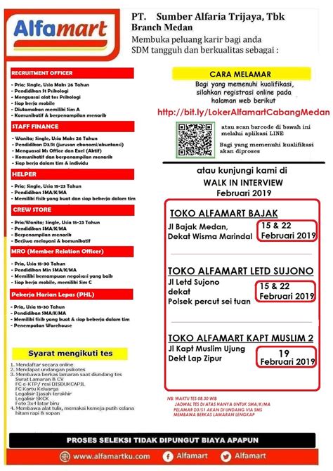 Maybe you would like to learn more about one of these? Loker Medan Terbaru di PT Sumber Alfaria Trijaya, Tbk (Alfamart) - POSKERJAMEDAN.COM