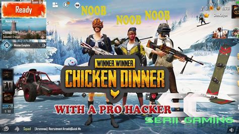 Noobs Having Chicken Dinner With A Pro Hackerpubg Youtube