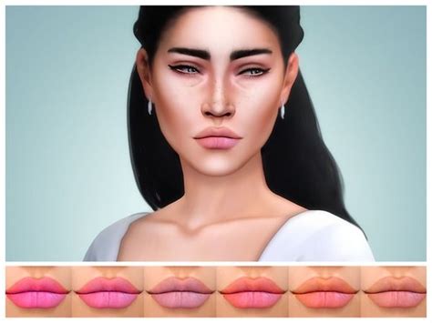 Levia Lipstick For The Sims 4 By Katverse Makeup Cc Sims 4 Cc Makeup