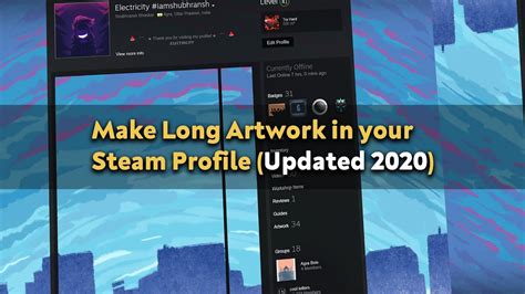 How To Make Long Artwork Showcase In Your Steam Profile Updated 2020