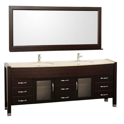 Discover unique bathroom accessories and linens at anthropologie, including timeless classics and the season's newest arrivals. 78" Daytona Double Sink Vanity - Espresso - Bathgems.com