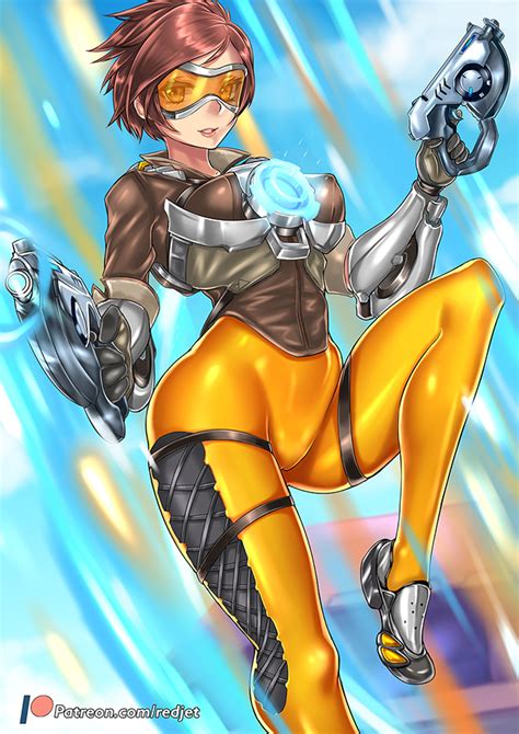 tracer overwatch commission by redjet hentai foundry