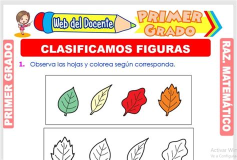 Clasificamos Figuras Para Primer Grado De Primaria Web Del Docente