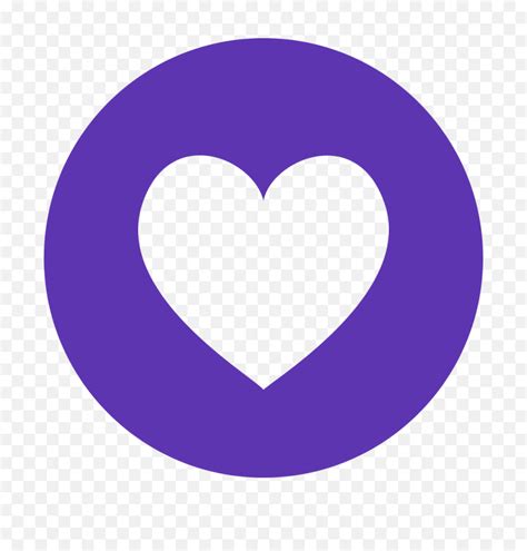 Fileeo Circle Deep Purple Heartsvg Wikimedia Commons White Heart In