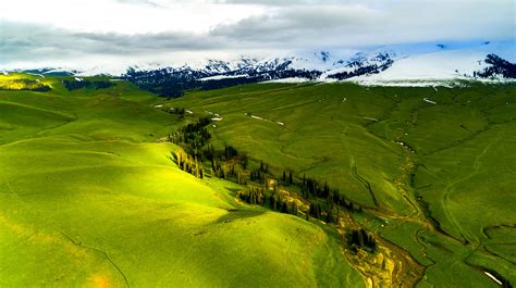 绿水青山丨新疆新源：空中草原风景绝美 天山网 新疆新闻门户